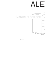 IKEA ALEX DRAWER UNIT/CASTERS Instructions Manual