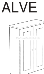 IKEA ALVE ADDON UNIT FOR SECRETARY Руководство по эксплуатации