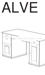 IKEA ALVE DESK 59 7/8X25 5/8