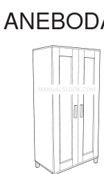 IKEA ANEBODA WARDROBE 31 7/8X70 7/8