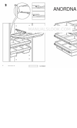 IKEA ANORDNA MEST PULL-OUT STORAGE S3 16X15 Instruções