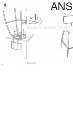 IKEA ANSSI BAR STOOL/BACKREST 29