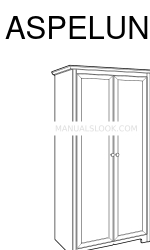 IKEA ASPELUND WARDROBE W/ 2 DOORS Інструкція з експлуатації