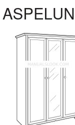 IKEA ASPELUND WARDROBE W/ 3 DOORS Instructions Manual