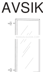 IKEA AVSIKT GLASS DOOR 15X30