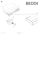 IKEA BEDDINGE BED STORAGE BOX Instructions