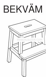 IKEA BEKVAM Manual de instrucciones