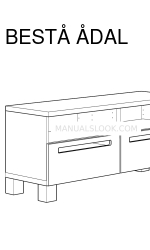 IKEA BESTA ADAL Assembly Instructions Manual