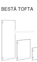 IKEA BESTA TOFTA Manual de instrucciones