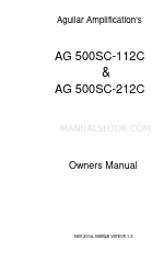 Aguilar AF 500SC-212C Manual do Proprietário