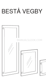 IKEA BESTÅ VEGBY GLASS DOOR 24X15 Anleitung Handbuch