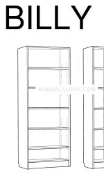 IKEA BILLY JADER BOOKCASE 31 1/2x76 3/8