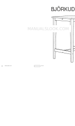 IKEA BJORKUDDEN Manual de instrucciones