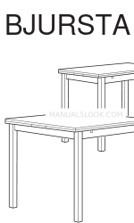 IKEA BJURSTA DINING TABLE 35/51/66