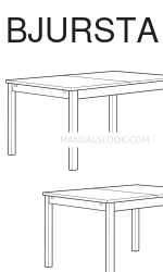 IKEA BJURSTA DINING TABLE 55X33