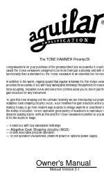 Aguilar Tone Hammer Preamp/DI Manual do Proprietário