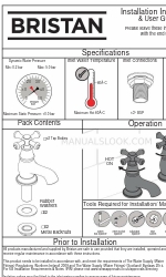 Bristan K 1/2 C Instructions d'installation et manuel de l'utilisateur
