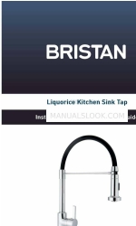 Bristan Liquorice Kitchen Sink Tap Petunjuk Pemasangan & Panduan Pengguna