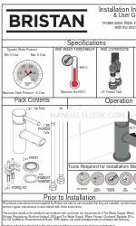 Bristan MIO BAS C (D1) Instructions d'installation et manuel de l'utilisateur