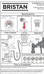 Bristan Mios MIO BSM C D1 Instrucciones de instalación y manual del usuario