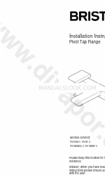 Bristan PIV WMBF C Manuel d'instructions d'installation