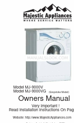 Majestic Appliances MJ-9000V Owner's Manual