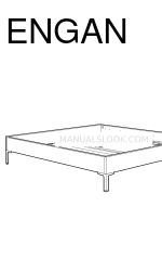 IKEA ENGAN BED FRAME QUEEN Instrukcja obsługi