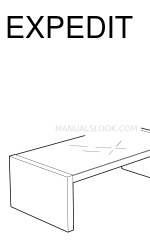 IKEA EXPEDIT COFFEE TABLE SQUARE Petunjuk Manual