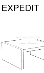 IKEA EXPEDIT COFFEE TABLE SQUARE Petunjuk Manual