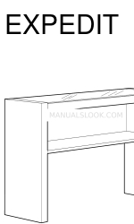 IKEA EXPEDIT COFFEE TABLE SQUARE Petunjuk Manual