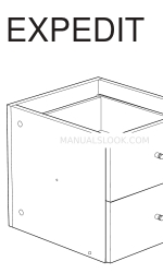 IKEA EXPEDIT COFFEE TABLE SQUARE Petunjuk Manual