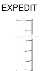 IKEA EXPEDIT COFFEE TABLE SQUARE Petunjuk Manual