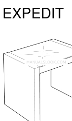 IKEA EXPEDIT COFFEE TABLE SQUARE Petunjuk Manual