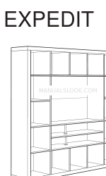 IKEA EXPEDIT COFFEE TABLE SQUARE Petunjuk Manual