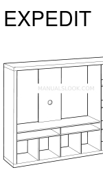 IKEA EXPEDIT COFFEE TABLE SQUARE Manual Petunjuk Perakitan