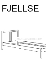 IKEA FJELLSE BED FRAME TW Petunjuk Manual