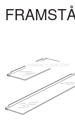 IKEA FRAMSTÅ GLASS SHELF Инструкции