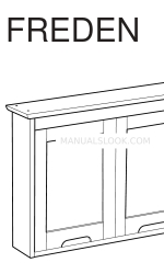 IKEA FREDEN MIRROR CABINET Manual de instrucciones