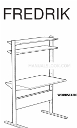 IKEA FREDRIK WORKSTATION 120X72 Manual de instrucciones