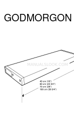 IKEA GODMORGON 조립 지침 매뉴얼