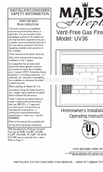 Majestic fireplaces FireStage UV36 Manuel d'installation et d'utilisation à l'usage du propriétaire