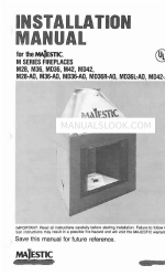 Majestic fireplaces M28-A0 Manuel d'installation