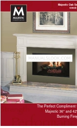 Majestic fireplaces Majestic Oak MO18M Spécifications