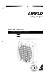 Airflow 7108A Garantie et instructions d'installation