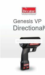 Decatur Electronics Genesis VP Directional Benutzerhandbuch