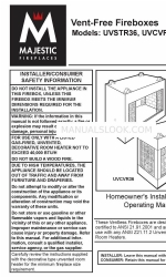 Majestic fireplaces UVCVR36 Manuel d'installation et d'utilisation pour le propriétaire