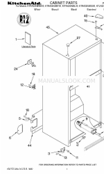 KitchenAid KTRA22EMBL00 Список деталей