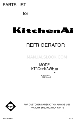 KitchenAid KTRC22KAWH00 Daftar Bagian