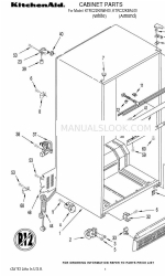 KitchenAid KTRC22KBWH00 Список деталей