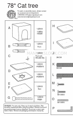 Majestic Pet 78 inch CAT TREE Assembly